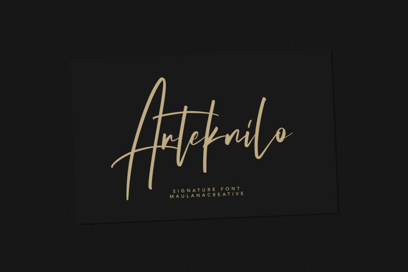 arteknilo-signature-script-font