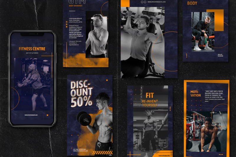 chestmill-fitness-instagram-stories-template