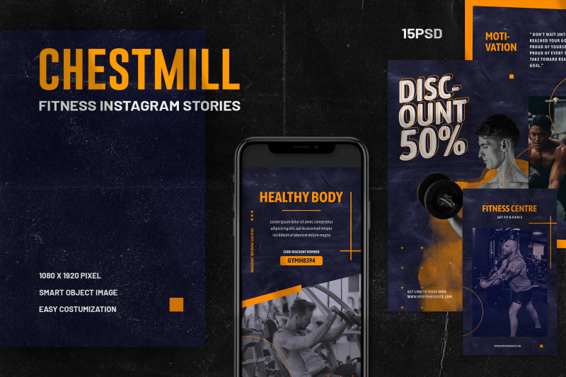 chestmill-fitness-instagram-stories-template