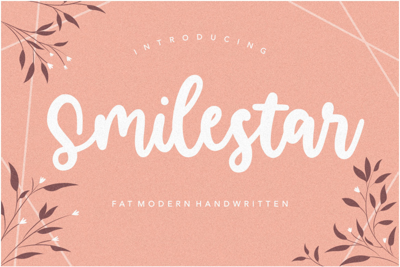 smilestar-is-a-fat-modern-handwritten-font