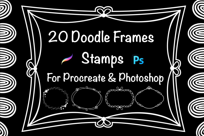 20-doodle-frames-stamps-for-procreate-and-photoshop
