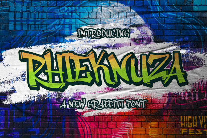 rhieknuza-graffiti-font