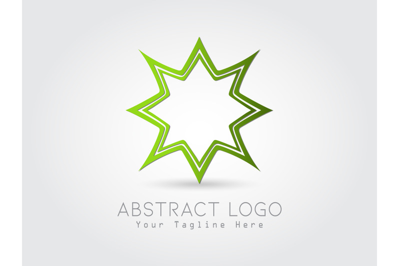 logo-abstract-gradation-green-color