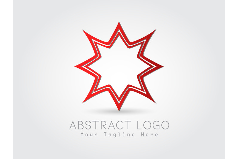 logo-abstract-gradation-red-color