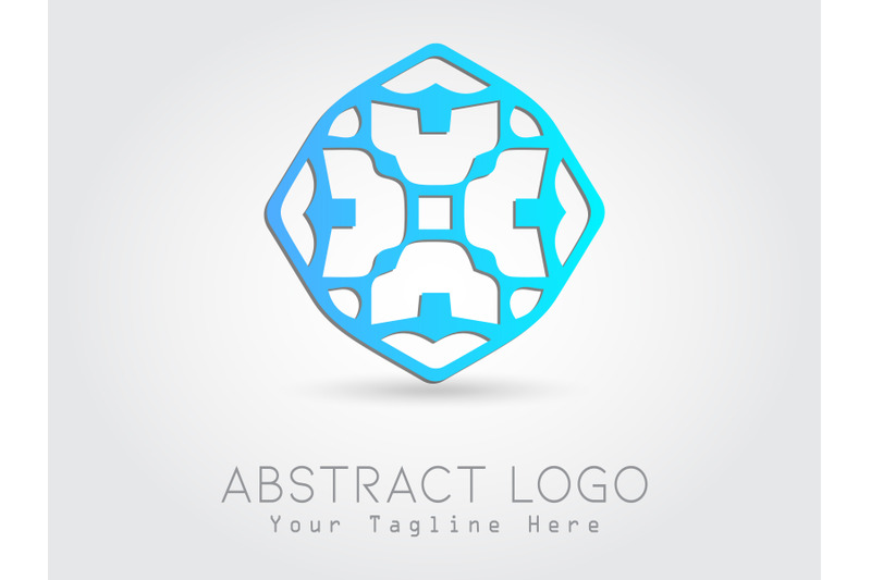 logo-abstract-gradation-blue-color