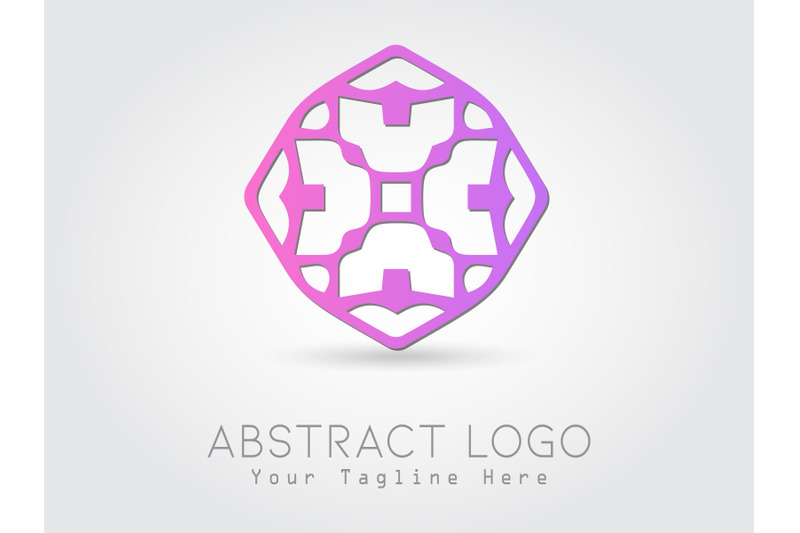 logo-abstract-gradation-pink-purple-color