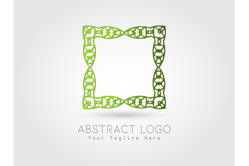 logo-abstract-gradation-green-color