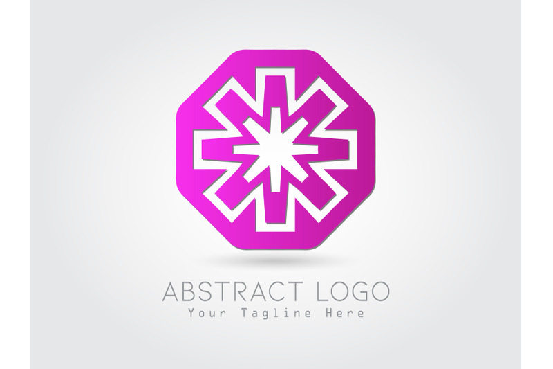 logo-abstract-gradation-purple-color