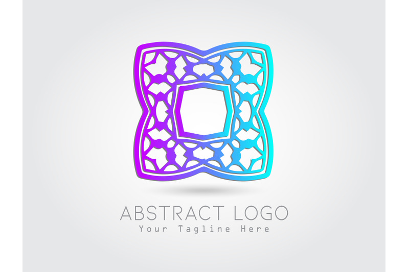 logo-abstract-gradation-purple-blue-color-design