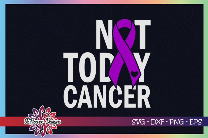 not-today-cancer-svg-ribbon-cancer-svg-purple-ribbon-pancreatic-svg