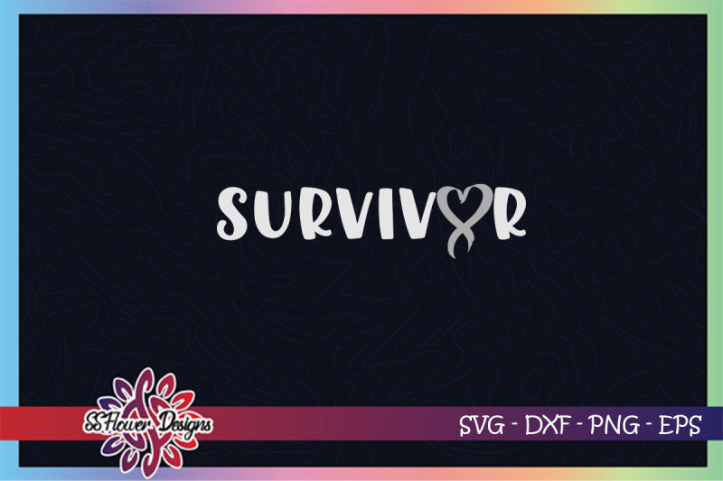 survivor-svg-ribbon-cancer-svg-grey-ribbon-brain-tumor-svg
