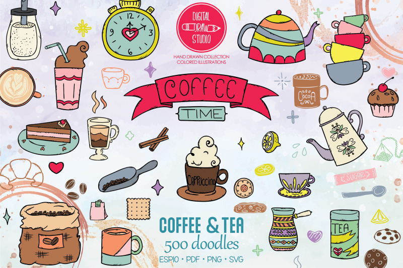 coffee-amp-tea-colored-hand-drawn-cookies-espresso-machine-cups