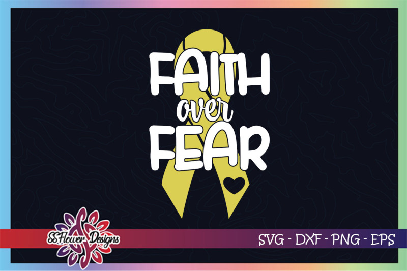 faith-over-fear-svg-ribbon-cancer-svg-gold-ribbon-childhood-cancer