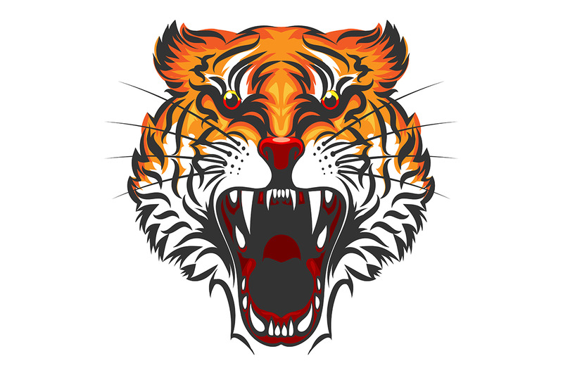angry-tiger-face-illustration