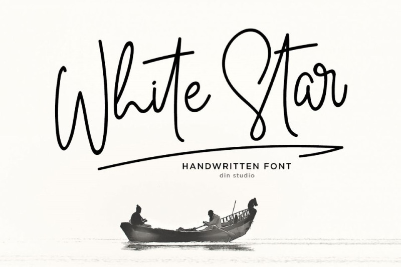 white-star-chic-handwritten-font