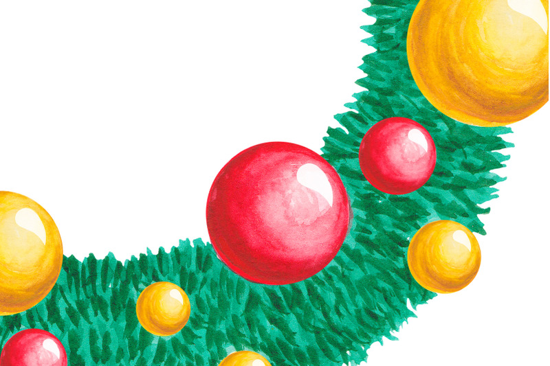 watercolor-christmas-wreath-holiday-decor-clipart