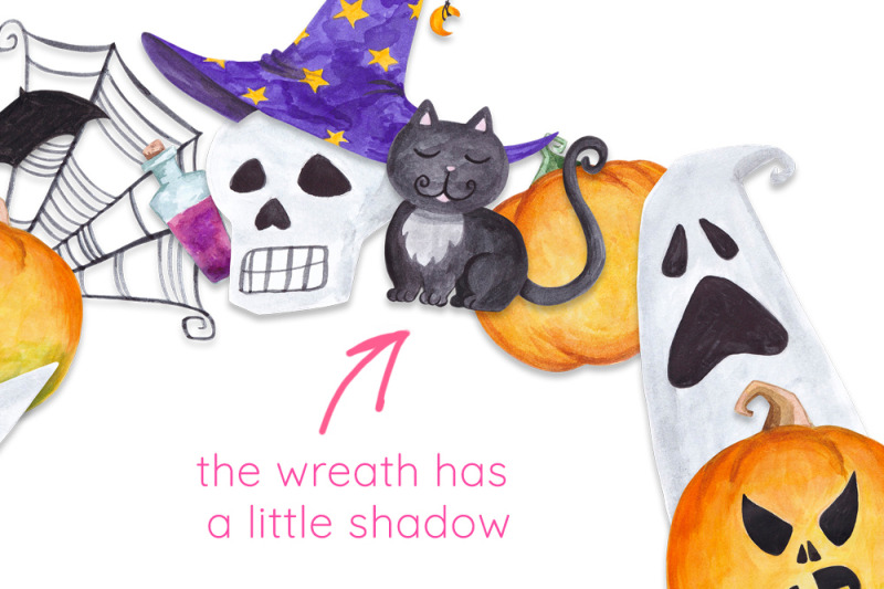 halloween-wreath-watercolor-halloween-nbsp-holiday-clipart