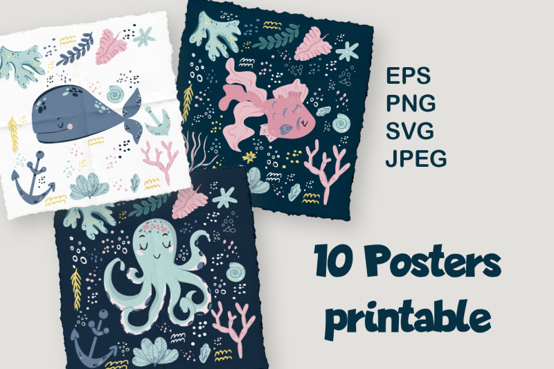 marine-animals-printable-posters-set