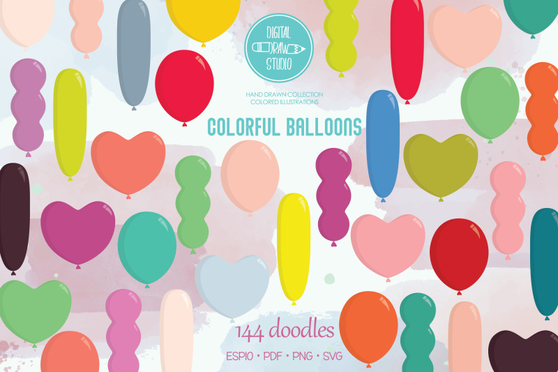 colorful-balloons-birthday-party-items-heart-shape