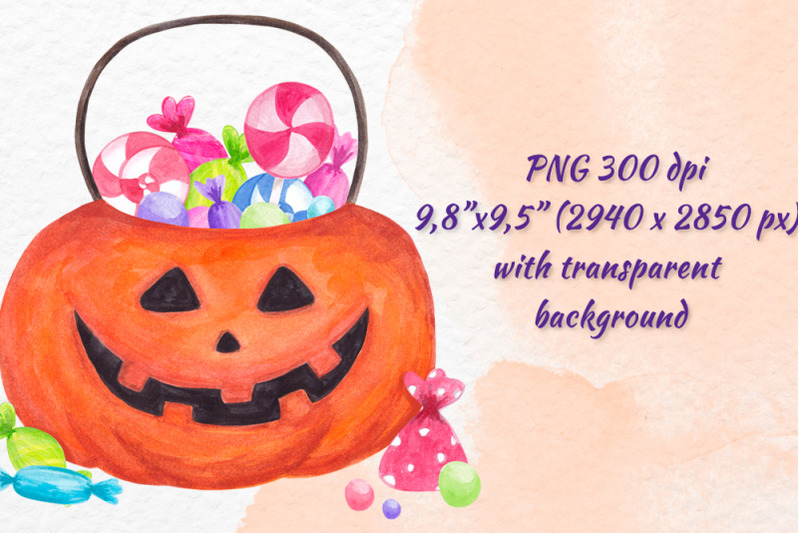 halloween-trick-or-treat-bag-pumpkin-watercolor-nbsp-clipart-nbsp