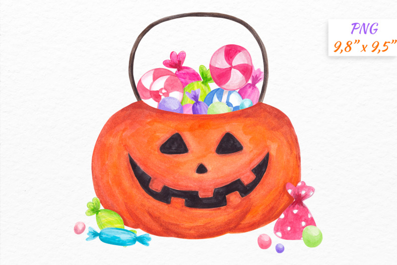 halloween-trick-or-treat-bag-pumpkin-watercolor-nbsp-clipart-nbsp