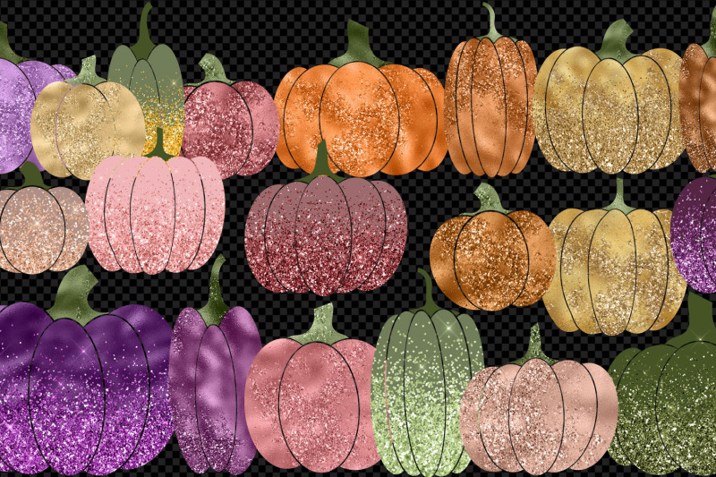 glitter-pumpkin-clipart