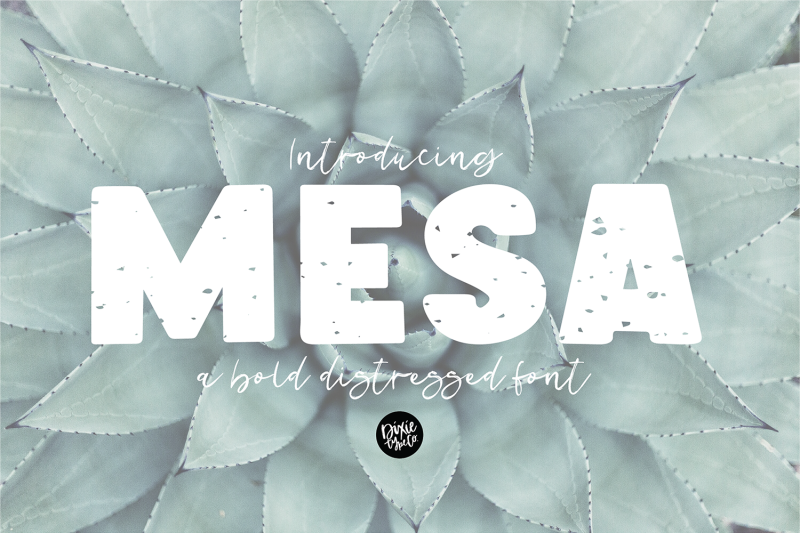 mesa-a-bold-distressed-font
