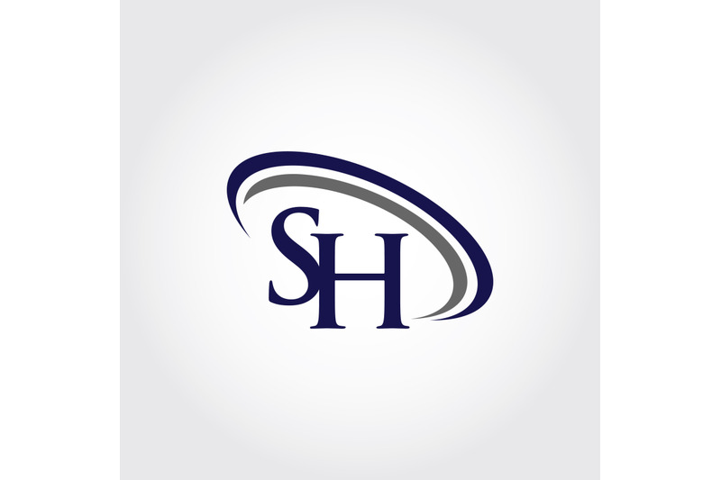 monogram-sh-logo-design