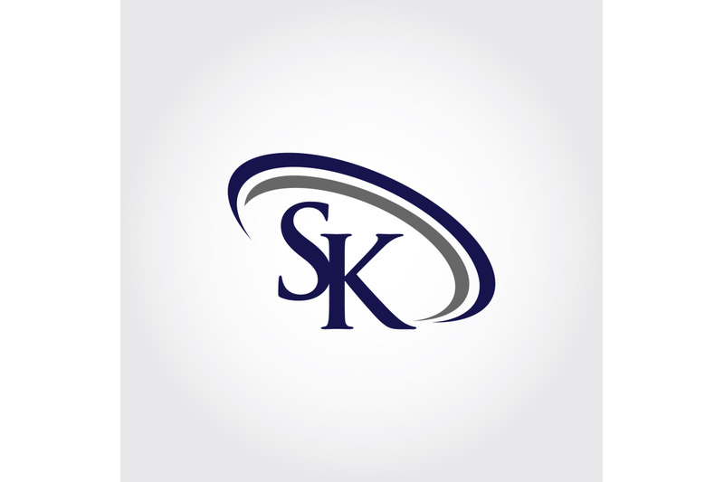 monogram-sk-logo-design