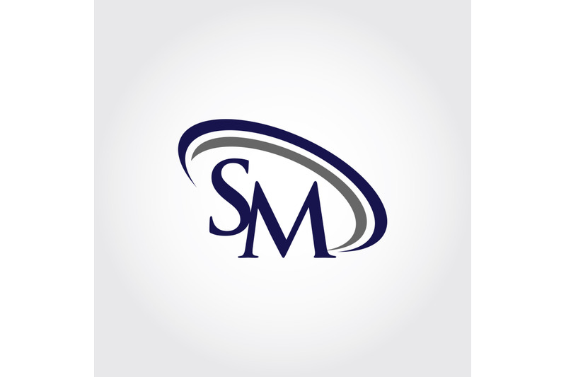 monogram-sm-logo-design