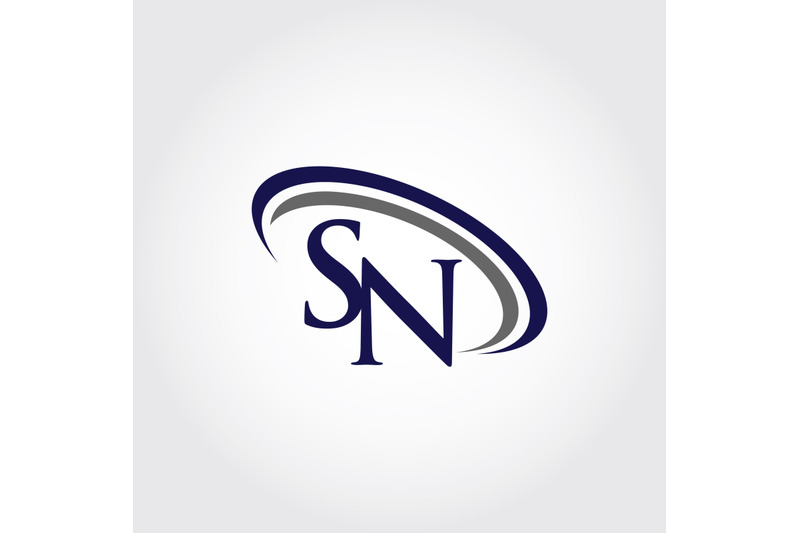 monogram-sn-logo-design