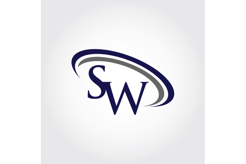 monogram-sw-logo-design
