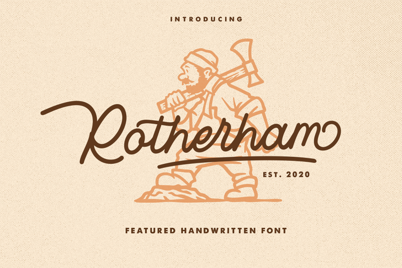 rotherham-monoline-font