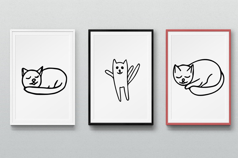 cute-cats-doodle-set