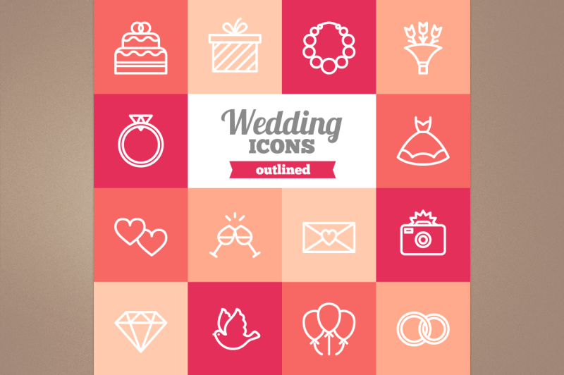 outlined-wedding-icons
