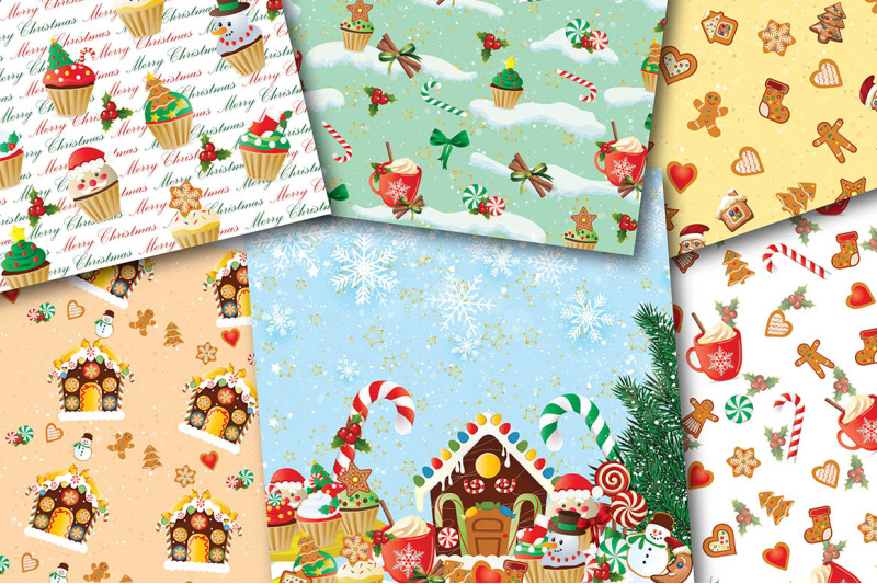 christmas-digital-papers-gingerbread-cookies-digital-papers-christma