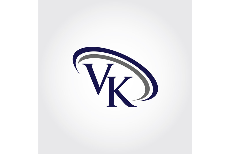 monogram-vk-logo-design