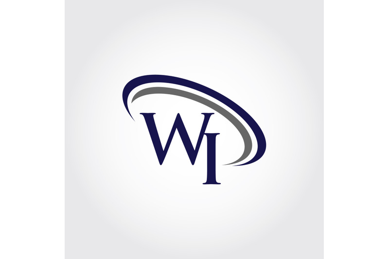 monogram-wi-logo-design