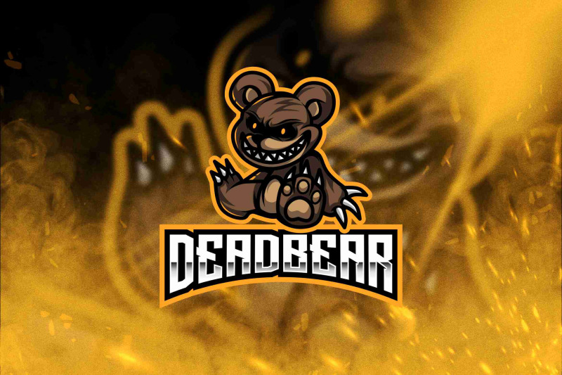 dead-bear-esport-logo-template