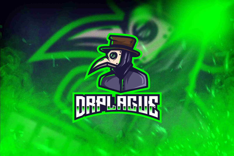 dr-plague-esport-logo-template