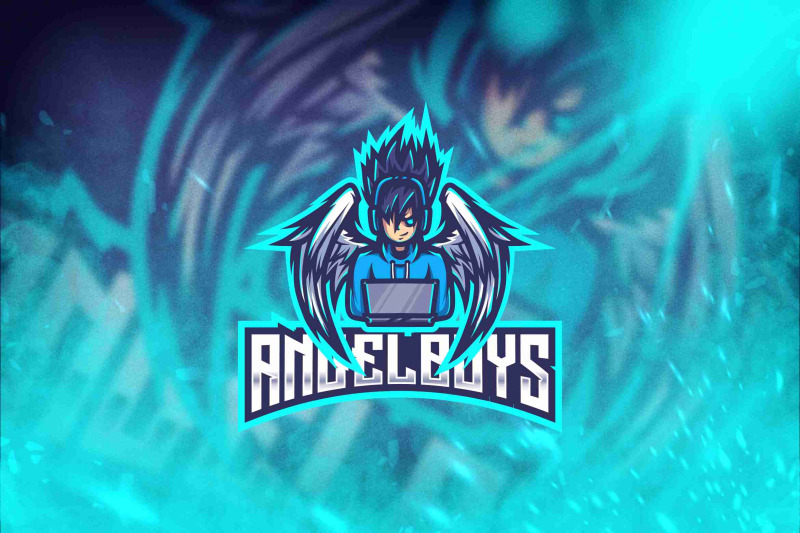 angel-boys-esport-logo-template