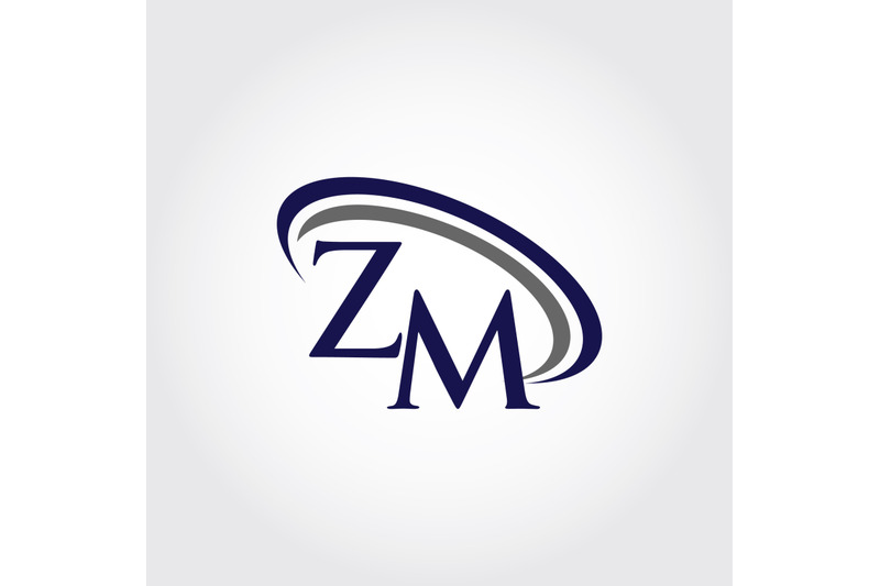 Monogram ZM Logo Design By Vectorseller | TheHungryJPEG.com