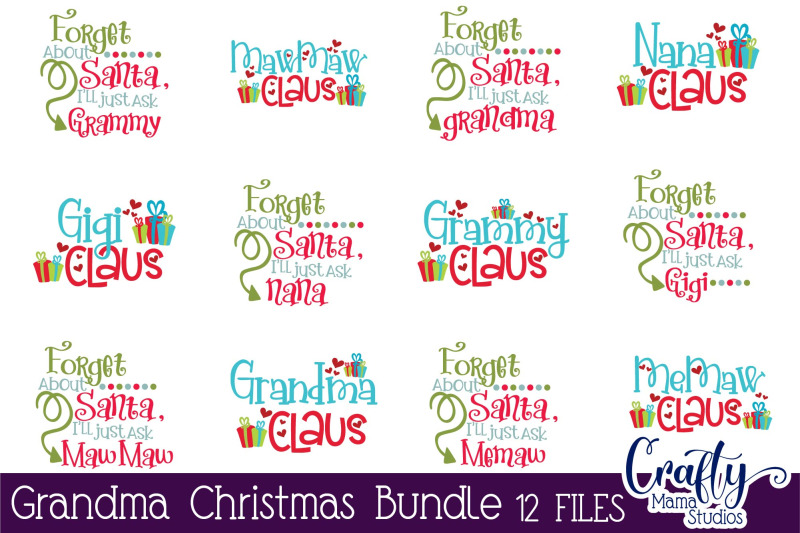 Download Christmas Svg - Christmas Svg Bundle - Santa Svg - Grandma ...