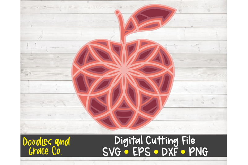 apple-3d-layered-mandala-svg