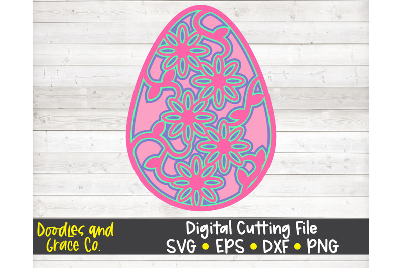 Download Easter Egg 3D Layered Mandala SVG By Doodles and Grace ...