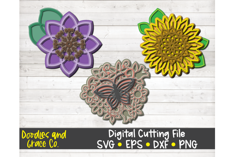 Free Free Layered Flower Svg Free 214 SVG PNG EPS DXF File