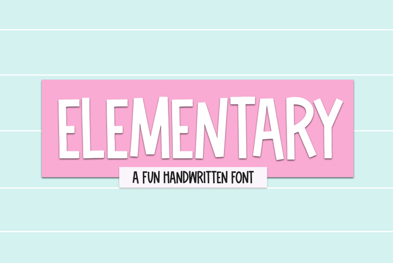 elementary-fun-handwritten-font