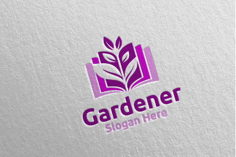 book-botanical-gardener-logo-design-46