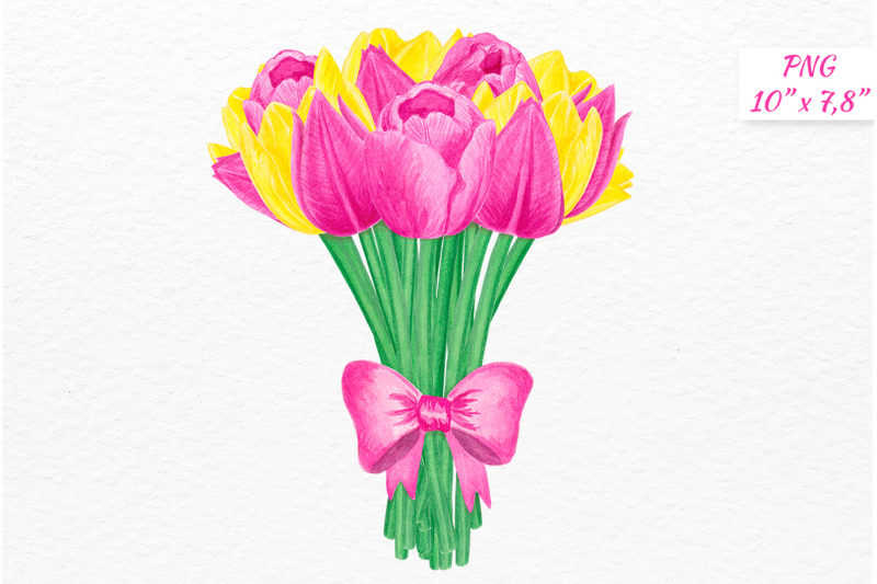 watercolor-tulips-bouquet-spring-flowers-clipart