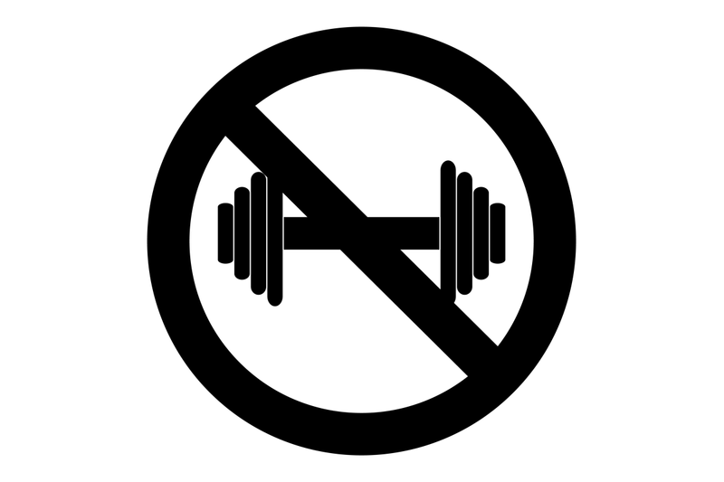 no-exercise-workout-symbol